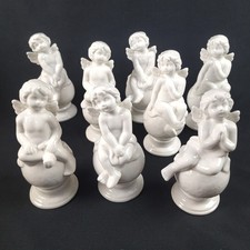 8 Porzellanfiguren Engel