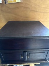 Antik Grammophon Safe aus Holz
