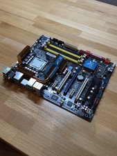 ASUS P5Q-E Mainboard, Intel P45 LGA775, Intel Core 2 Duo E8500; Gebraucht