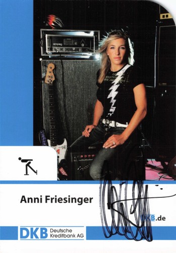 Anni friesinger autogrammkarte - anni,