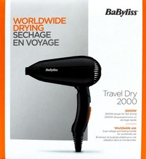 BaByliss 5344E Travel Dry 2000 klappbarer Reise-Haartrockner