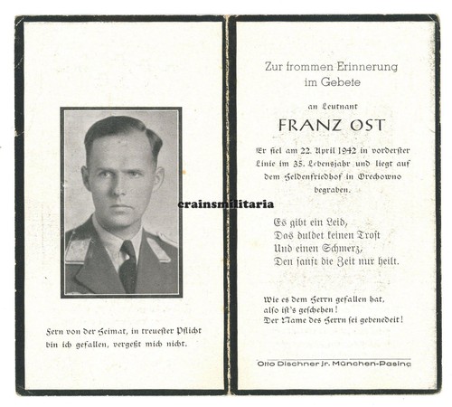 Orig sterbebild lwfd - sterbebild,