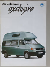 VW T4 California exclusive Verkaufsprospekt 01/1995 8 Seiten aus Sammlung