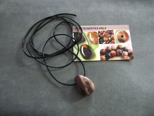 Edelsteinkette - Versteinertes Holz - Anhänger - Stein für Lebensbejahung