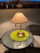 Vintage Tischlampe TRIO Leuchten Lampe Tischlampen Tischleuchten Messingfarbig