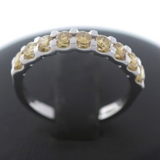 Diamant Memory Ring 585 Gold 0,59 Ct Brillant 14 Kt Weißgold Wert 1890,-
