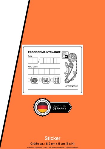 20x timing chain - chain, sticker