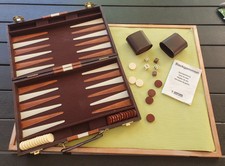 Backgammon Koffer Kunstleder