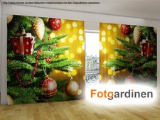 Fotogardinen "Weihnachtsdeko"