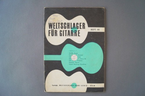 Weltschlager für gitarre heft - für,