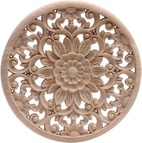 Holzornament blumen - holzornament,