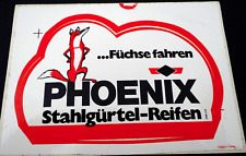 Werbe-Aufkleber Phoenix Reifen Hamburg Harburg Gummiwerke 70er Jahre Oldtimer