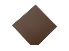 10-150 Stück Eternit Fassaden Platten 20x20 cm gestutzt dunkelbraun glatt