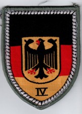 Wehrbereichskommando 4   Verbandsabzeichen Bundeswehr/Heer/Bw/Stoff/Uniform