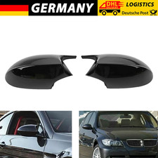 2x Schwarz Spiegelkappen Außenspiegel für BMW E81 E87 E88 E82 E90 E91 E92 E93