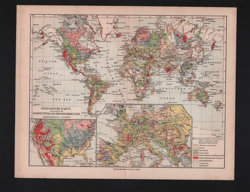 Landkarte map 1908