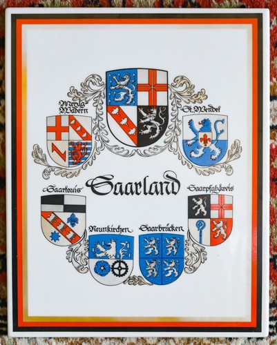 Porzellan saarland wandtafel - saarland,
