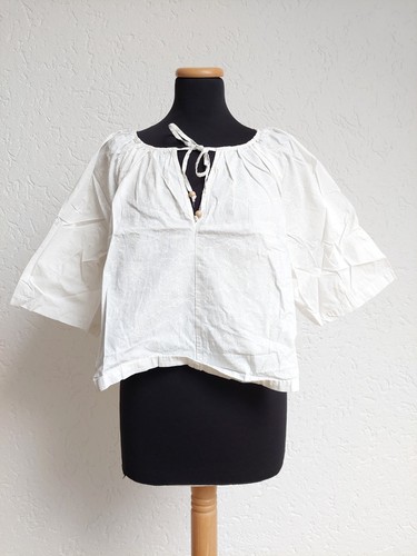 Weiße blumen boho bluse - weiße,