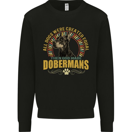 Ein dobermann hund kinder - dobermann,