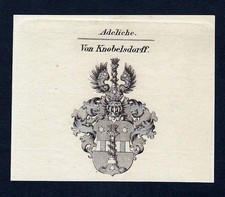 ca.1820 Knobelsdorff Wappen