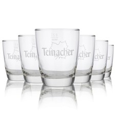 6x Teinacher Glas 0,2l Tumbler Becher Mineralwasser Sprudel Gläser Set Gastro