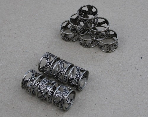 12x serviettenringe design - 12x,