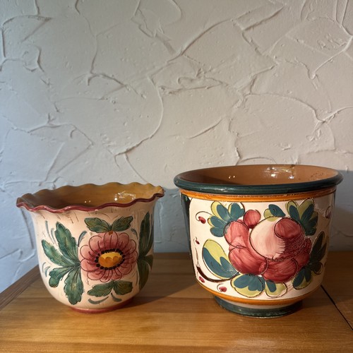 Majolika übertopf set - 2x,