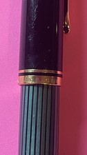 Pelikan Old Style - Grün-Gestreift Kolbenfüller Feder BB 585 Gold