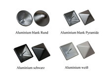 Pfostenkappe Aluminium mit