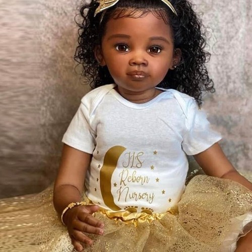 Black skin reborn baby - 30",