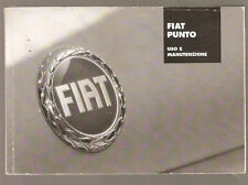 uso e manutenzione Ita Betriebsanleitung bedienungsanleitung Fiat Punto Handbuch