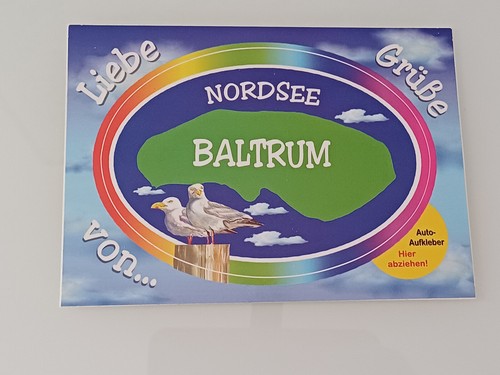 Aufkleberkarte nordsee insel - aufkleberkarte, nordsee-insel