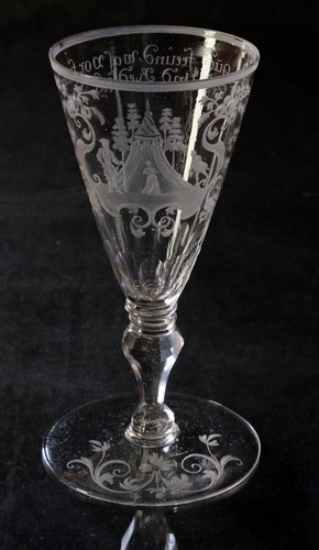 Barock glas sachsen pokal - sachsen,