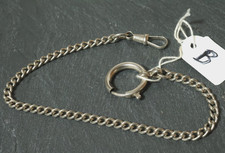 Alte silberne Taschenuhrkette Uhrenkette Uhrkette Kette Taschenuhr Silber Nr. B