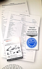 Prüfplakette braun neu uvv - prüfplakette,