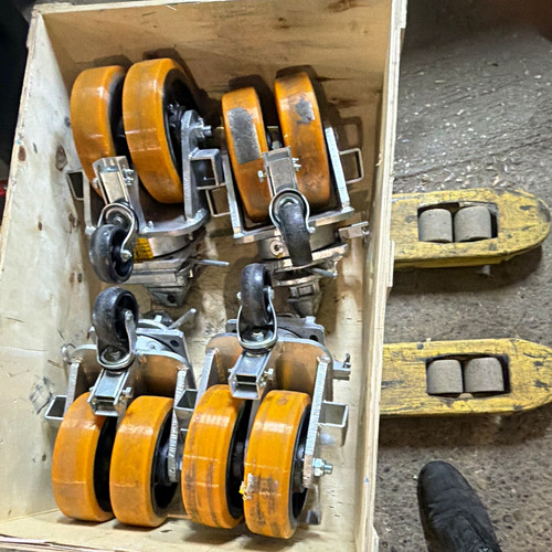Schwerlast lenkrollen set - lenkrollen-set, mit