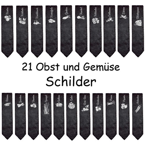 Schiefer pflanzenschilder - schiefer,