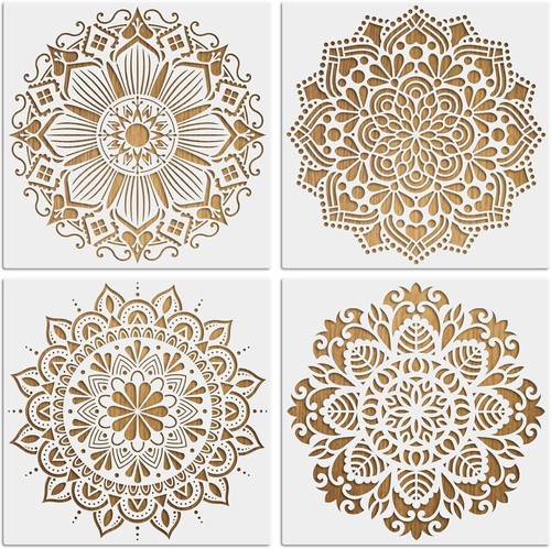 Mandala schablonen set - mandala,