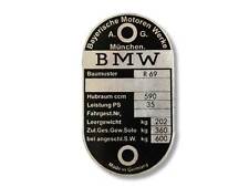 BMW R69 Typenschild Schild id