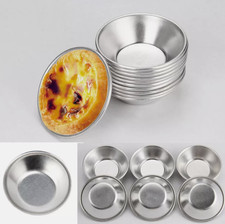 24 X  Tartelette Förmchen Kuchenform Ei Tart Pasteis de Nata Wiederverwendbar