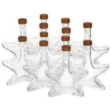 Stern Likörflaschen 200ml leere Flaschen zum Befüllen Weihnachten