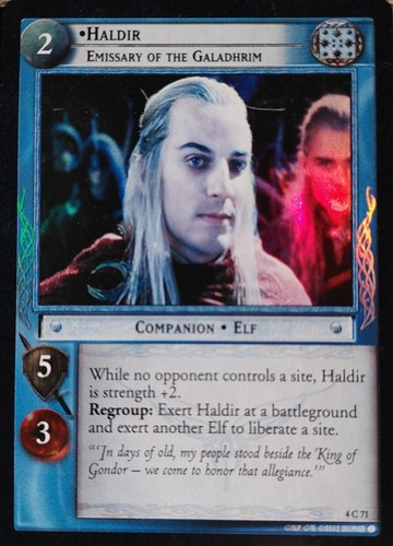 Haldir emissary of - emissary, the