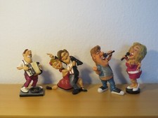 Les Alpes Dekofiguren lustige Berufe Tänzer Sänger Musiker Kunstharz - neu