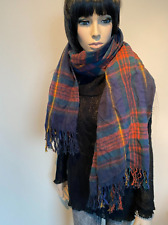 Comma riesengroßes Tuch Schal Schottenmuster Fransen Winter warm kuschelig karo