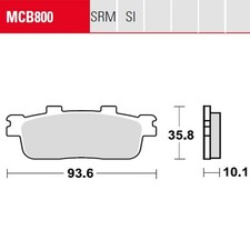 Bremsbelag für SYM / Sanyang