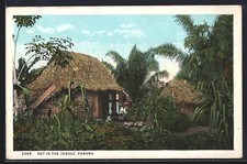 Panama, Hut in the Jungle, Ansichtskarte 
