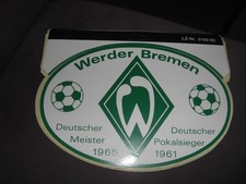 Werder Bremen  Aufkleber Sticker Oval ca 17 cm lang 11,5 cm hoch Fußball
