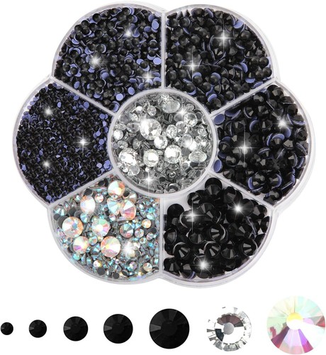 3000pcs schwarz kristall - 3000pcs,