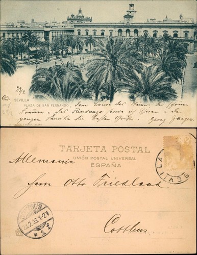 Postale sevilla plaza san - plaza, de