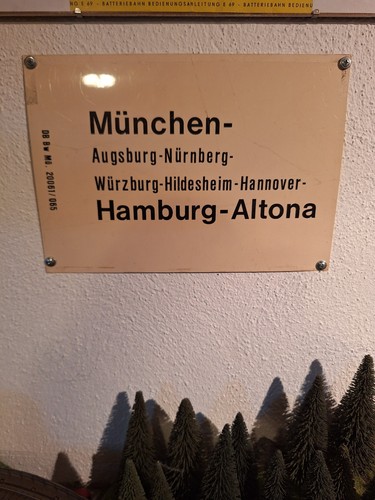 Orginales altes bahnschild - altes,